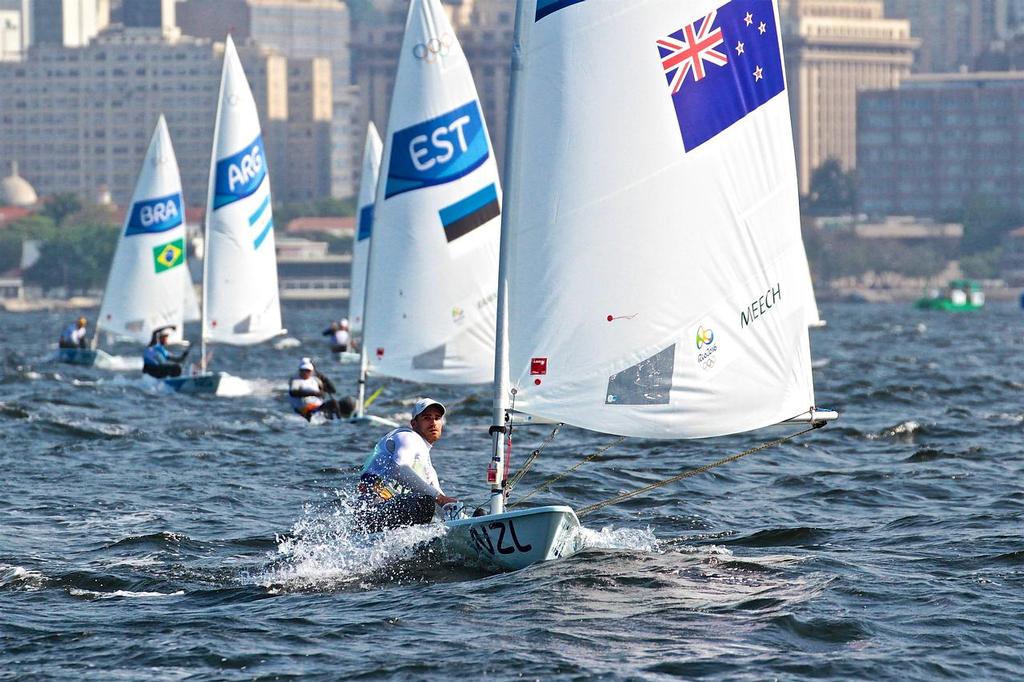 Sam Meech (NZL)  on Day 2 , Race 1 of the Mens Laser, Guanabara Bay © Richard Gladwell www.photosport.co.nz